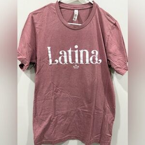 Latina Graphic T-Shirt in Mauve